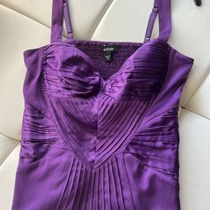 bebe purple silk tank